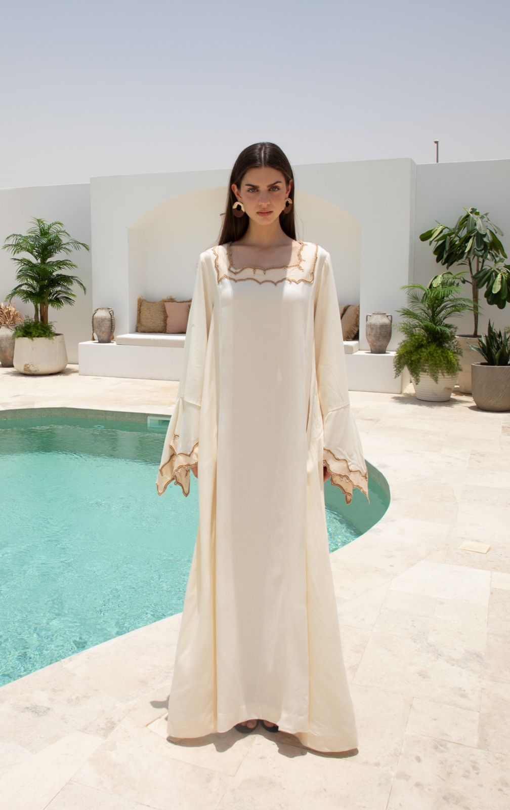 Desert Bloom Embroidered Dress