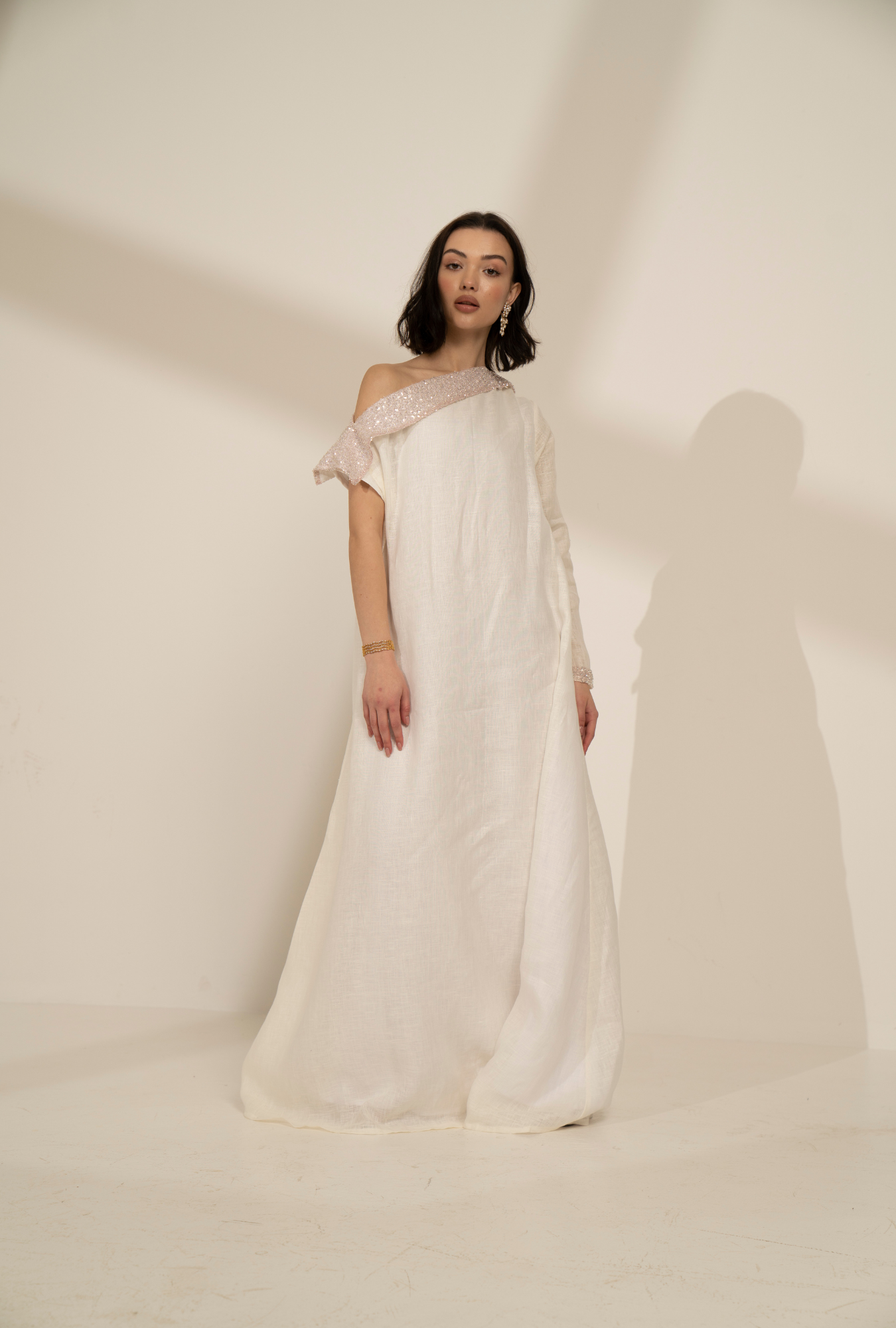 Open shoulder dress