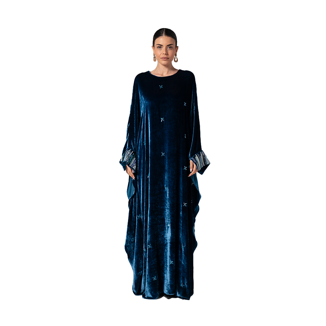 Emerald Midnight Velvet Dress