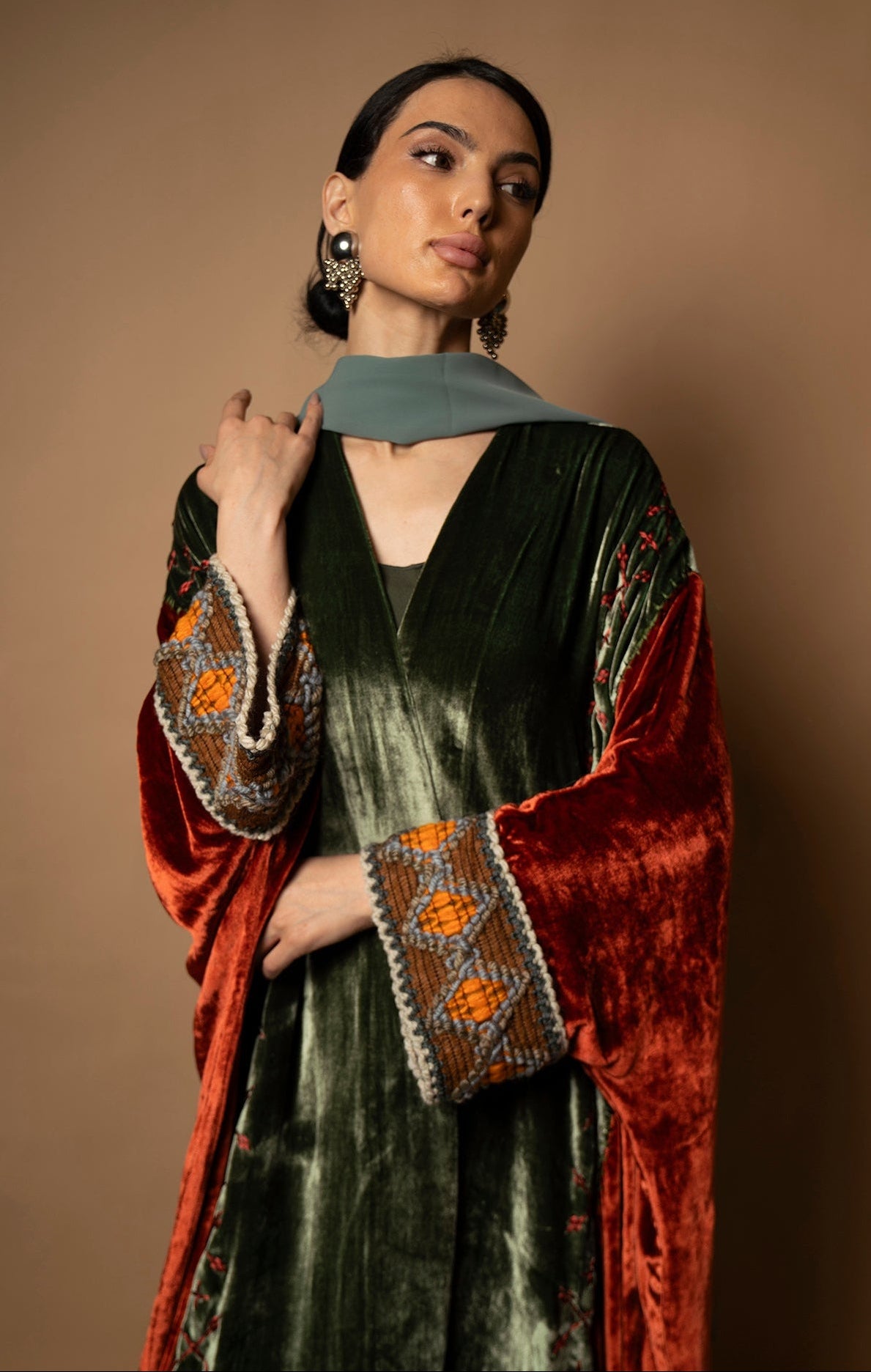 The Heritage Velvet Abaya