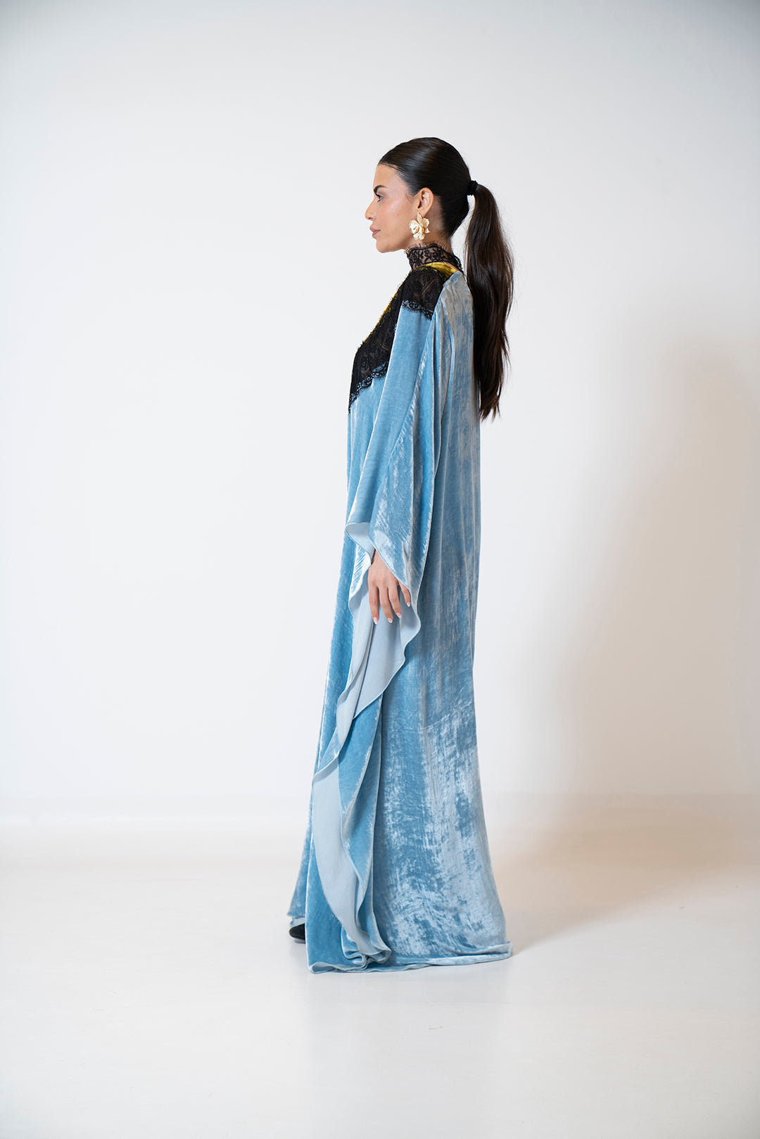 Celeste Lace Velvet Dress