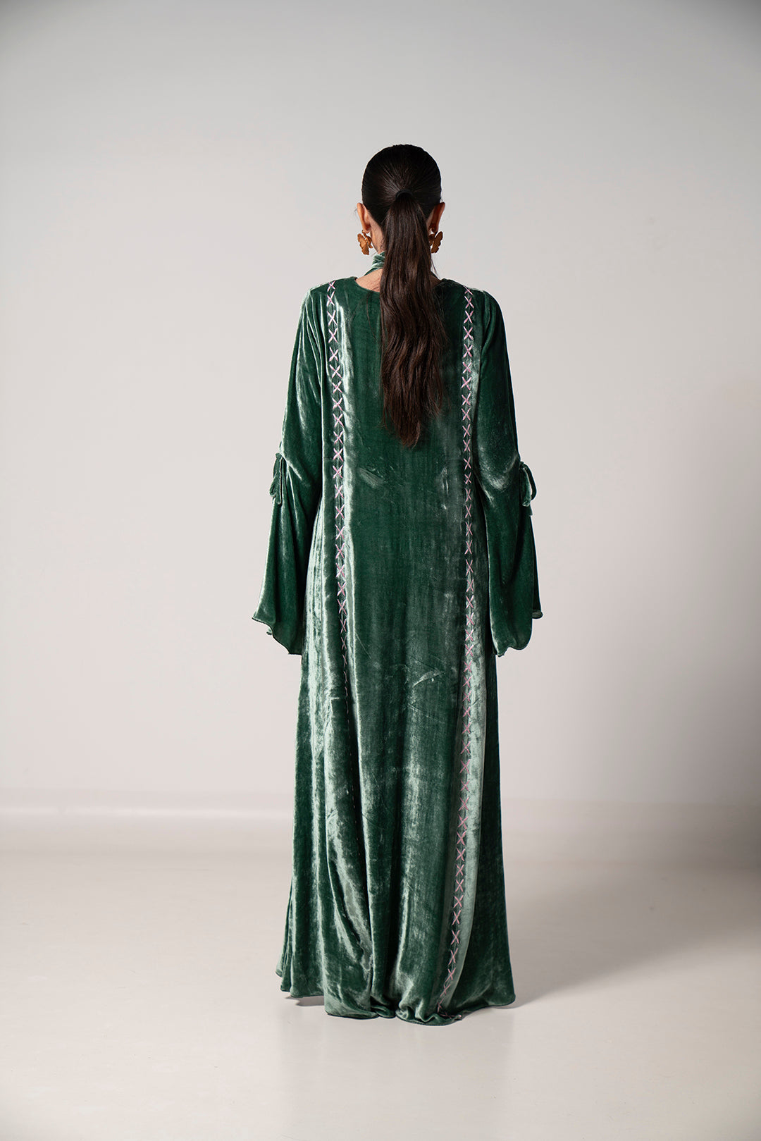 Royal Emerald Flow Dress