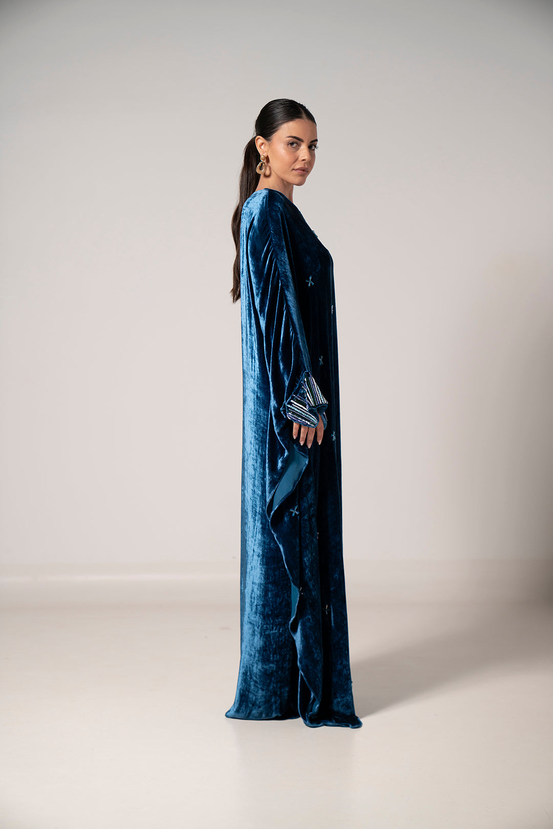 Emerald Midnight Velvet Dress