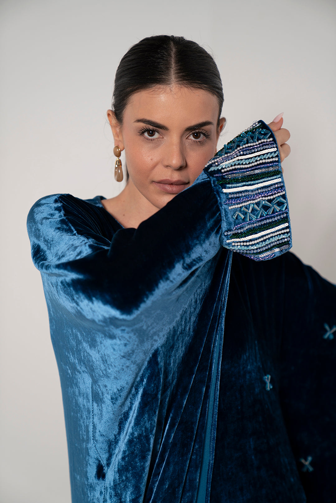 Emerald Midnight Velvet Dress