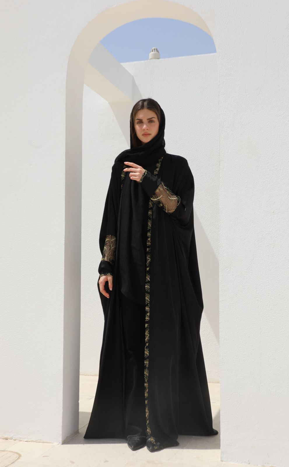 Golden Whisper Abaya