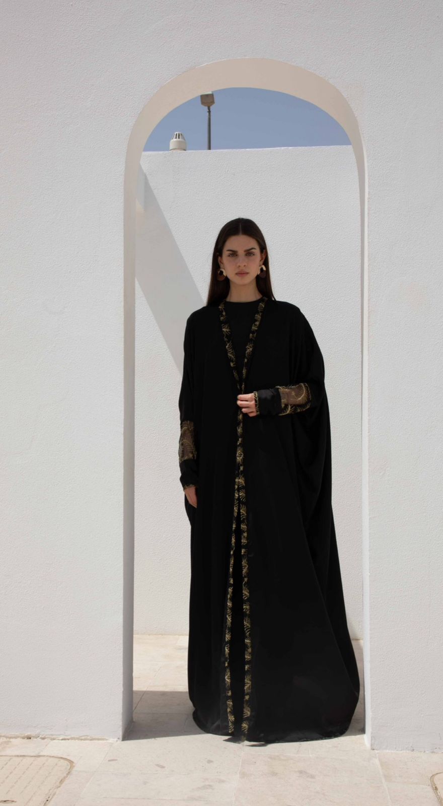 Golden Whisper Abaya