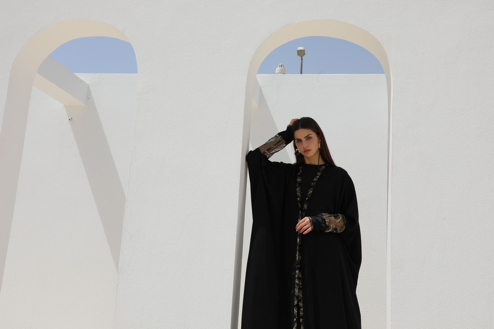 Golden Whisper Abaya