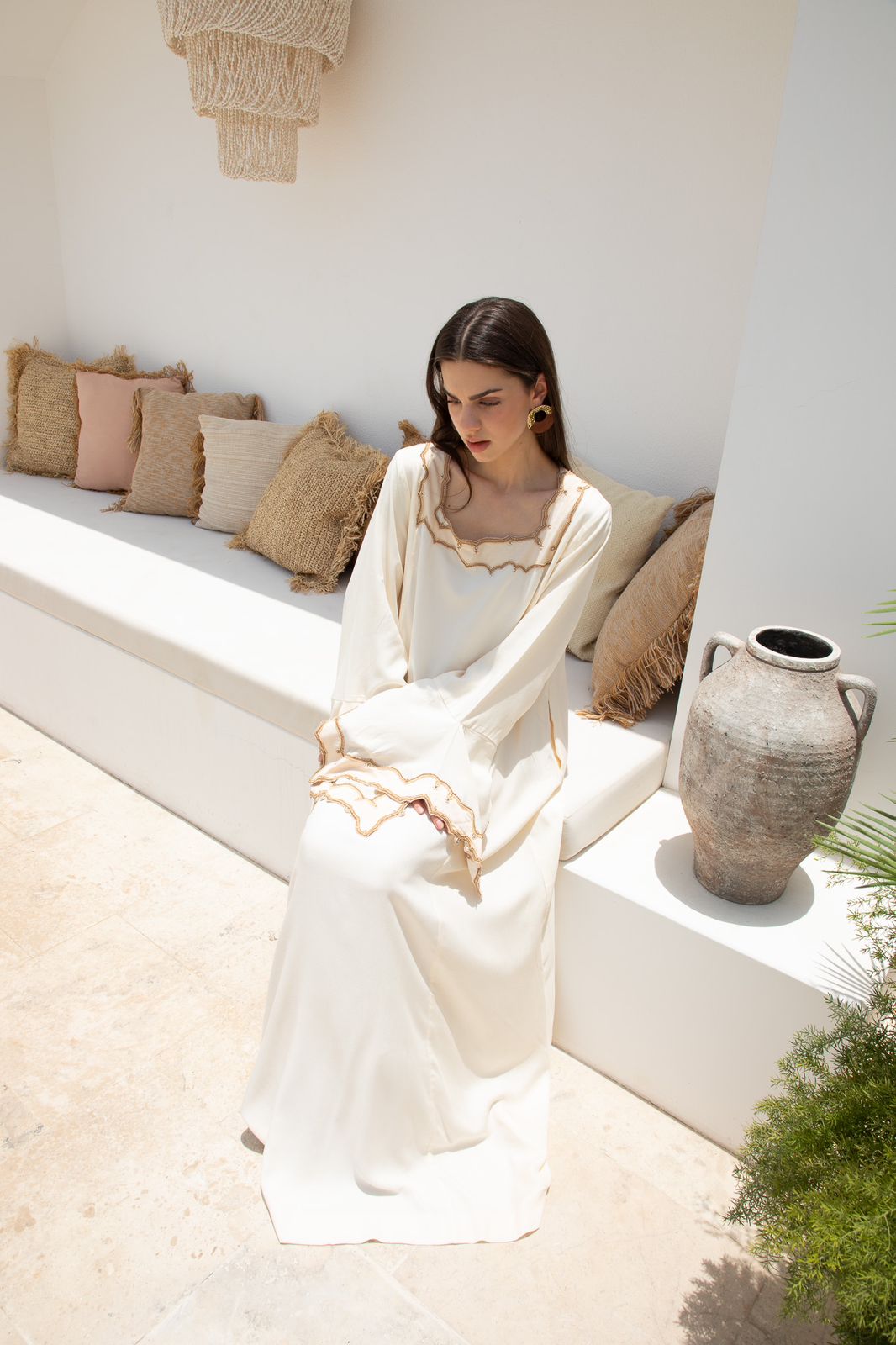 Desert Bloom Embroidered Dress