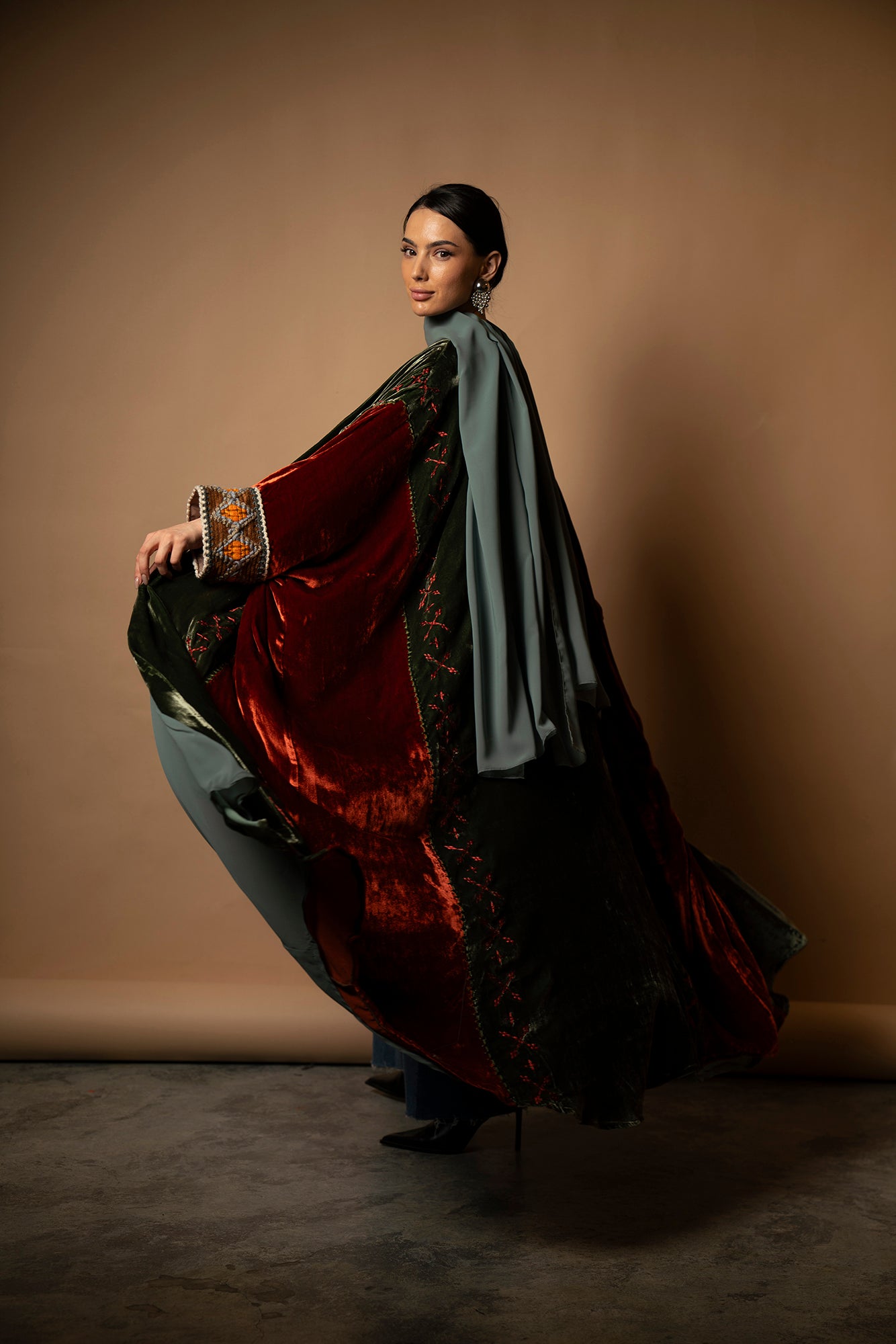 The Heritage Velvet Abaya