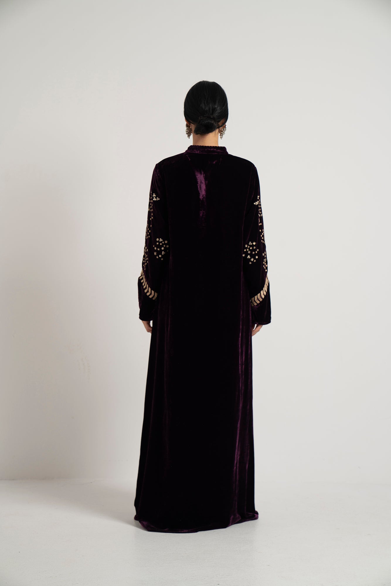 Amethyst Starburst Embroidered Dress