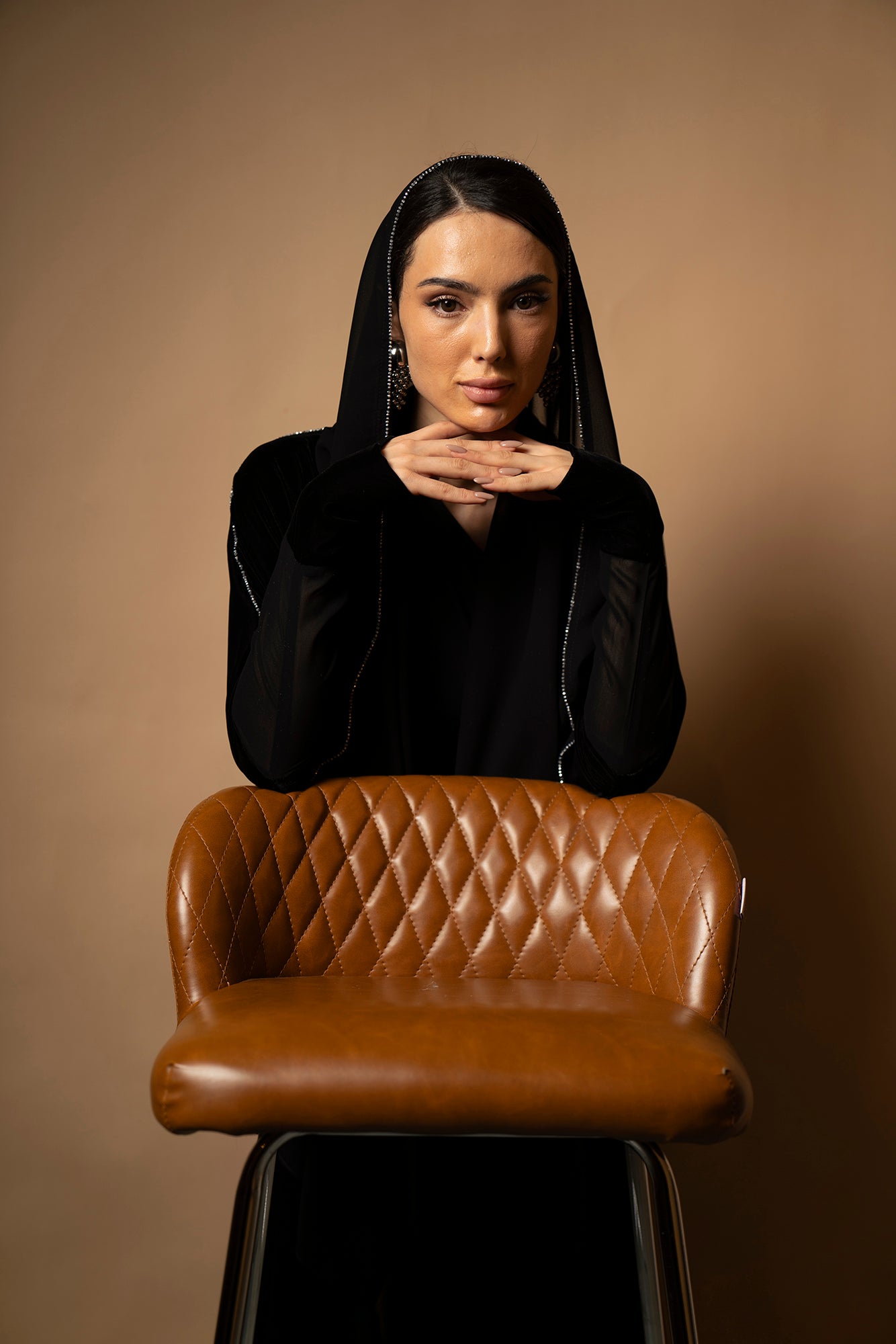 Midnight Velvet Flow Abaya