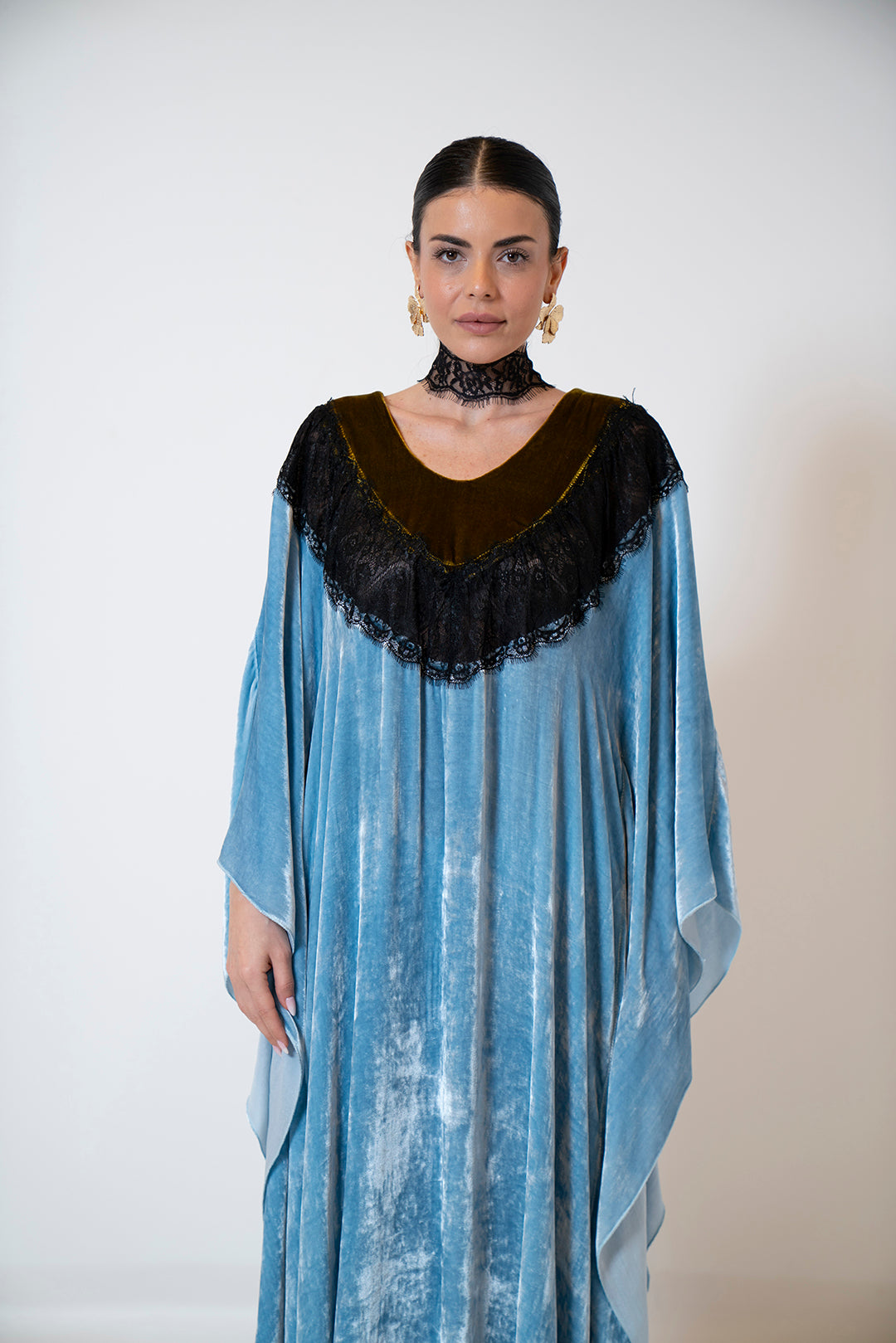 Celeste Lace Velvet Dress