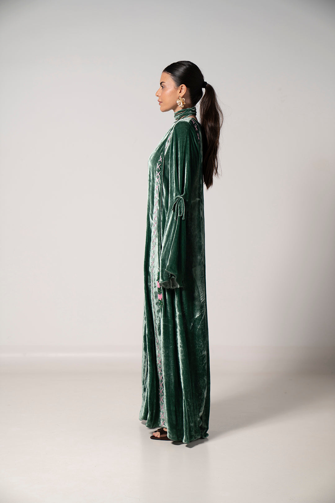 Royal Emerald Flow Dress