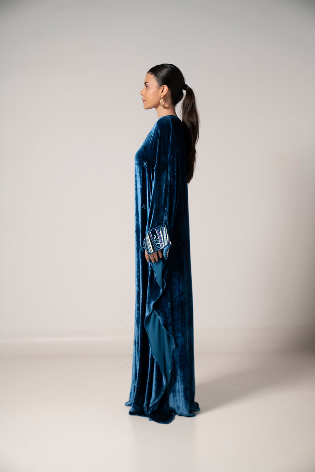 Emerald Midnight Velvet Dress