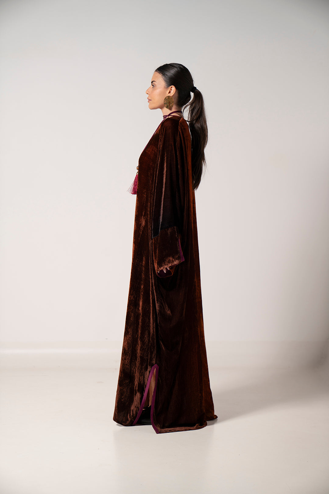 Amber Ombre Velvet Dress