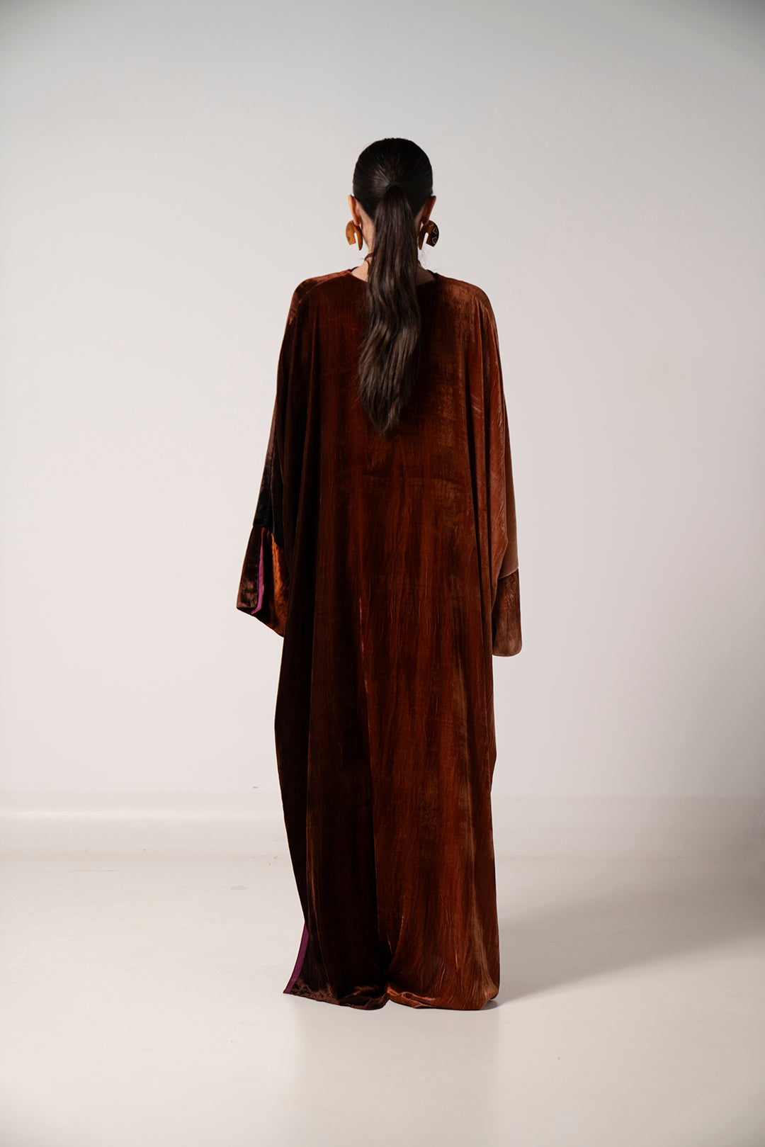 Amber Ombre Velvet Dress