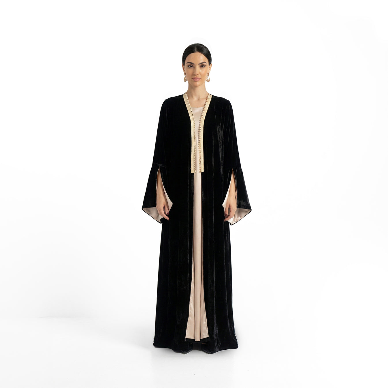 The Black Velvet Abaya