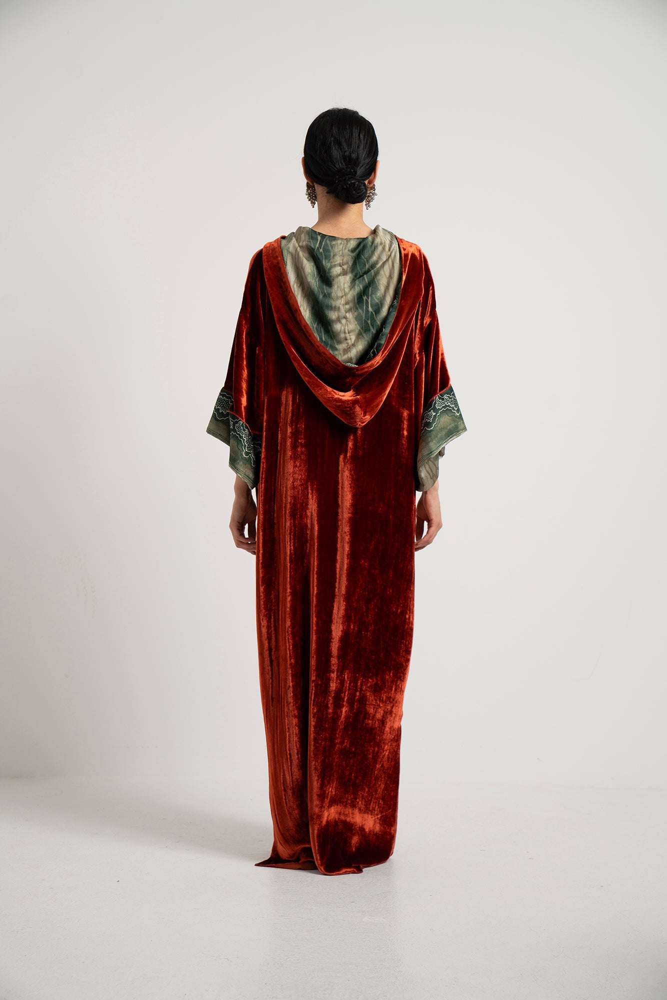 Ember Velvet Hooded Dress