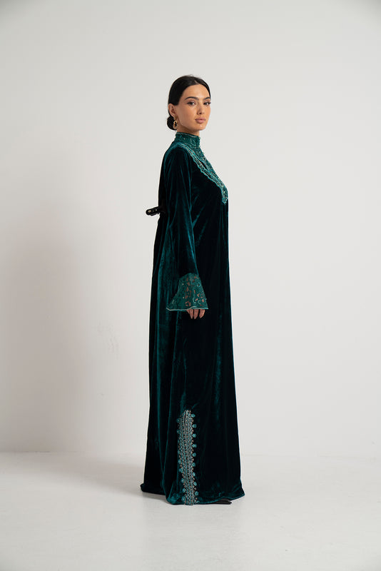 The Vintage Rose Velvet Dress